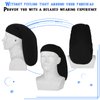 4 Pieces Unisex Jumbo Dreadlock Cap Long Hair Dreads Head Wrap Sleeping Cap Hair Accessories Sleep Bonnet for Men Women(Black)