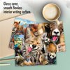 The Best Card Company - 10 Blank Animal Cards Box Set (4 x 5.12 Inch) - Bulk Assorted Pets, Horses, Wildlife Cards for Kids, Camp - Here's Looking at Zoo M6639OCB