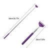 Xiaokeis Back Scratcher, Portable Extendable Stainless Steel Telescoping Back Scratchers Telescoping Scratcher Tetractable Claw Metal Hand Massager Tool for Adults(Purple)