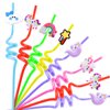 24pcs Unicorn Party Straw Unicorn Birthday Party Supplies Drinking for Unicorn Party Favors Goodie Bag Stuffers