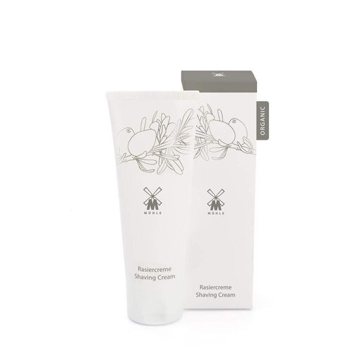 MÜHLE Organic Shaving Cream | Natural Shaving Cream with Argan Oil & other Essential Oils | TSA Travel Size Friendly | BDIH Certified | 100% Vegan | 75mL (2.5 oz) Squeeze Bottle