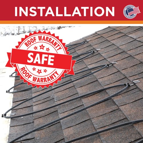 Grip Clip Roof Clips | Clip Hooks for Installing Heat Tape, Electric Cable & Roof Heat Cable | Prevents Roof Damage | Simple Nail-Free Outdoor Cable Clips | Your Must-Have Roofing Tools (.325-5 Pack)