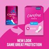 Carefree Panty Liners for Women, Thong Liners, Unwrapped, Unscented | Pantiliners, Carefree Liners, Daily Liners for Women, Light Periods and Leaks | 196ct (4 Packs of 49ct) (Packaging May Vary)