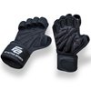 New Ventilated Weight Lifting Gloves with Built-In Wrist Wraps, Full Palm Protection & Extra Grip. Great for Pull Ups, Cross Training, Fitness, WODs & Weightlifting. Suits Men & Women, Black, Small