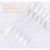 Paper Stick Thick Cotton Swabs with Precision and Flattened Tip 375pcs, Pointed&Flattened Tip Cosmetic Applicators XL Size