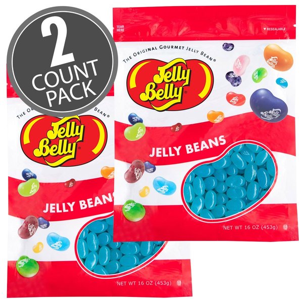 Jelly Belly Berry Blue Jelly Beans - 2 Pounds in Resealable Bags (2 x 16 Ounces) - Genuine, Official, Straight from the Source