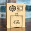 LIQUID PATIENCE | Damn Fine Hip Flask | 6oz Stainless Steel | Funny Teacher, Mom, or Dad Gift for Booze Lovers