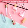 Maitys 24 Pieces Novelty Empty Lip Gloss Tubes, Ice Cream and Funny Light Bulb Shaped Lip Balm Tube, Creative Lollipop Shape, Bottle and Candy Shaped Lip Glaze Tube, Pencil Lip Oil Bottles, 6 Styles