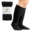 Viasox Compression Socks for Women and Men (Medium, Black)
