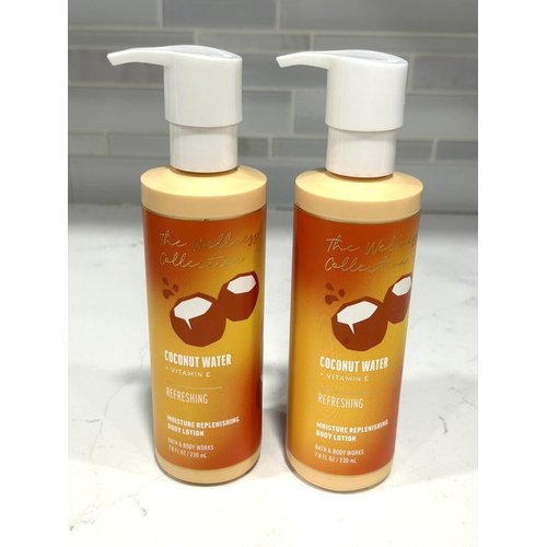 2 Moisture Replenishing Lotion Wellness Collection PUMP 7.8 FL OZ Coconut Water Moisture Replenishing Bath Body Lotion