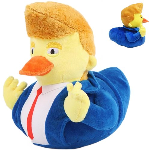 ULTHOOL 2024 Trump Duck Plush, Trump Merchandise Duck Stuffed Doll, 9.5in Funny Trump Ducks Decorations, Collectible Trump Plush Toys for Fans