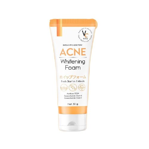 Browit By Nongchat Facial cleansing foam formulated to help with acne. 50 g.