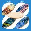 Falling in Art 6'' x 10.5” Unfinished Wooden Oval Panels Kit, 3/4" Deep Wood Canvas Boards for Painting, Wood Art Boards for Pouring, Art and Crafts, 2 Pack