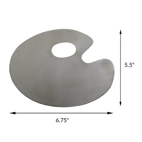 PRO Makeup Skincare Beauty Mixing Palette in Mirror Finish Stainless Steel