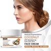 Grospe Coconut Face Cream, Coconut Face Moisturiser, Coconut Moisturising Cream, Reduce Pigmentation 24-Hour Moisturising Even Skin Tone Revitalising Soothing Coconut Moisturiser 50g