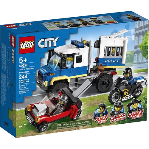 LEGO City Police Prisoner Transport 60276 Building Kit; Cool Police Toy for Kids, New 2021 (244 Pieces)