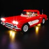 Kyglaring LED Lighting Kit (No Model) Designed for Lego Corvette 10321 Toy Car Model Building kit - without Set(Classic Version)