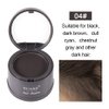 Hair Shadow Powder,Black Hairline Powder Quick Cover Stain-Proof 48 Hour Formula Locks On for Full Body Hair &Beard, Root Touchup Hair Loss Powder for Thinning, Bald Spots And Gray Root Line, 4g(Gray 04#)