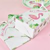 WERNNSAI Flamingo Gift Bags - 16 PCS Tropical Themed Party Favors for Girls Kids Durable Paper Goodies Treat Bags Birthday Wedding Baby Shower Pool Party Supplies