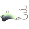 Z-Viber Micro - Ultra Light and Ice Fishing Lure - Mini Lipless Crankbait - 1/16oz Rattle Bait (0.6") (Black Hi-Viz (Glow))
