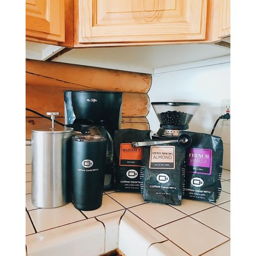 Dark Chocolate Almond by Coffee Beanery | 12oz Flavored Whole Bean Coffee Medium Roast Coffee | 100% Specialty Arabica Coffee Whole Bean | Gourmet Coffee Whole Beans