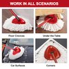 3 Pack Mop Replacement Heads for O-Ceda Mop Replace Head EasyWrin Spin Mop Heads Replacements, Microfiber Spin Mop Refills, Easy Cleaning Mop Head Replacement