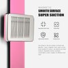 9 Pcs Hair Braiding Tools -2 Pieces Rat Tail Comb Parting Comb for Braiding 1Dual Edge Brush and Magnetic Wrist Sewing Pincushion Wristband Pin Cushion Holder with 5 Alligator Hair Clip (Pink)