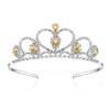 Lovelyshop Yellow Gems Rhinestone Tiara, for Little Kid Big Kid Girl Prom Birthday Prinecess Party
