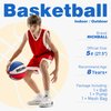 Richball Youth Basketball Size 5(27.5") Kids Basketball Made for Indoor and Outdoor Basketball for Boys Teen Game Basketball Ball Gift with Pump