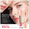 FORENCOS Long Lasting Waterproof Lip Stain Liquid Lipstick, Velvet Matte, Longwear, High Pigmentation, Tattoo Lips, Weightless, Smudge-proof, Non-Sticky, Korean Lip Tint Stain Makeup (27 Lucid)
