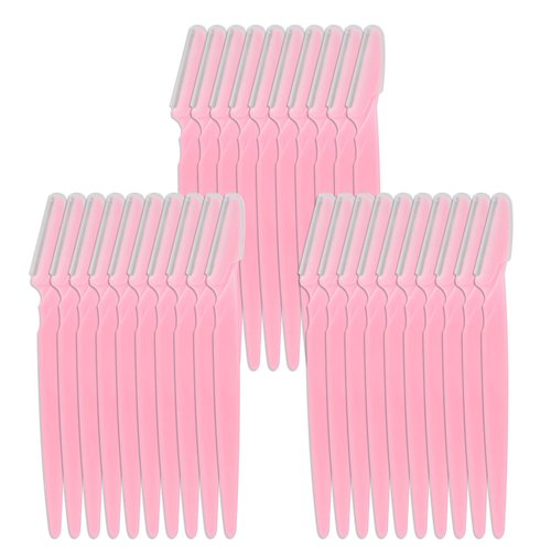 WBCBEC 30 Pieces Eyebrow Razor Shaper Trimmer Shaver Facial Razor with Precision Cover for Women and Men