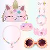 Purse for Little Girls,Girls Jewelry Pretend Play,Unicorn Gifts for girls,Crossbody Bags for Kid,Unicorn Makeup Bag,Dress Up Jewelry Pretend Play Kids Accessories
