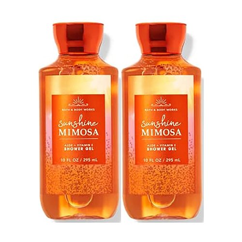 Bath & Body Works Sunshine Mimosa Shower Gel Gift Sets For Women 2 Pack (Sunshine Mimosa), 10.0 fluid_ounces, 20.0 Ounce