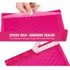 HBlife 50Pcs Bubble Mailers, 4x8 Inches Self Seal Hot Pink Poly Mailers, Padded Envelopes Shipping Bags Packaging for Small Business