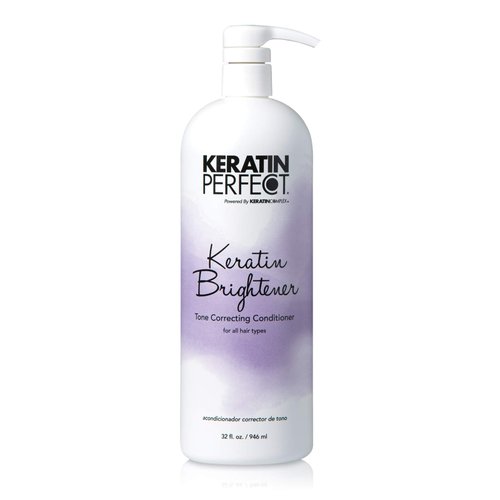 Keratin Perfect Brightener Conditioner - Salon Level Color Safe Hair Treatment For Women - The Best Conditioning Formula For Protection Against Sun Damage - Keratin Treatment Not Necessary - 32 Oz