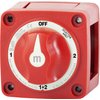 Blue Sea Systems 6007 m-Series Battery Switch Selector 4 Position, Red