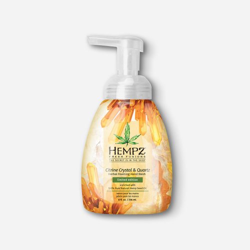 Hempz, Limited Edition Citrine Crystal & Quartz Foaming Hand Wash, 8 oz.