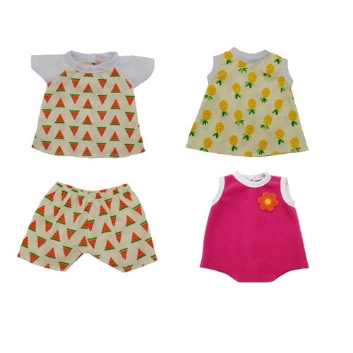 Xunwa Baby Dolls Clothes for 10-11-12-13 Inch Alive Baby Dolls , Baby Doll Clothes for 10-12 Inch Newborn Reborn Baby Dolls (Pattern-1)