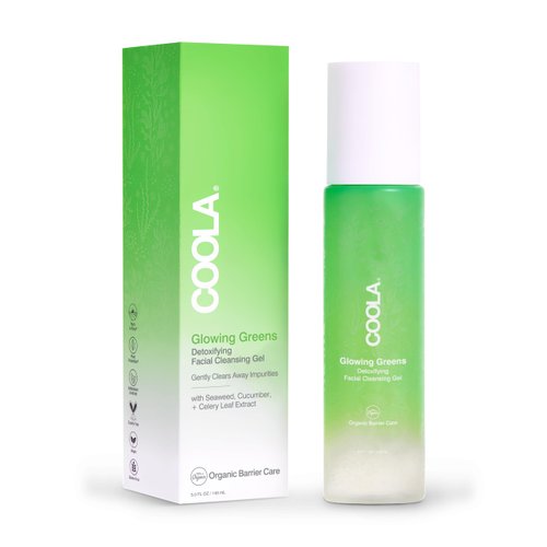 COOLA Organic Glowing Greens Facial Cleanser, Dermatologist Tested Skin Barrier Protection with A...