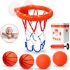 MARPPY Bath Toys - Bathtub Basketball Hoop for Toddlers Kids - Mold Free Bath Toys Shower Toys - Suction Cup Basketball Hoop with 4 Soft Balls for Kids, Toddlers - Boys and Girls