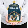 Big Dot of Happiness Holy Nativity - Treat Box Party Favors - Manger Scene Religious Christmas Goodie Gable Boxes - Set of 12