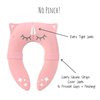 Hippypotamus Travel Potty Seat for Toddler - Pink Unicorn - Folding Potty Training Seat - Portable Toilet Seat Cover for Baby & Kids