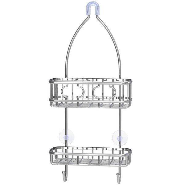 Simple Houseware Bathroom Hanging Shower Head Caddy Organizer, Chrome (22 x 10.2 x 4.2 inches)