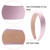 SIQUK 16 Pieces Satin Headbands 1 Inch Hard Headband Colorful Hair Headbands DIY Satin Covered Plastic Headbands Hard Satin Headband for Women and Girls