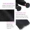 UNICE 12A Silk Yaki Straight Human Hair Weave 3 Bundles Unprocessed Virgin Real Human Hair Weft Sew in Human Hair Extensions for Women 10 12 14inch