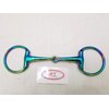 Lift Sports Rainbow Horse Bit Egg Butt Ring Snaffle Stainless Steel Multi Color Loose Ring Tack Equestrian (5 Inch)