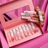 LOVFUL Press on Nails Marshmallo Gummy Bear Square | Luxury Diamond Pink Cotton Candy Nails| Pink Nails| Square Nails | 2.16in Long Square | H26(M)