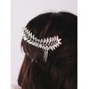 HAQUIL Vintage Leaf Haircomb Hair Pins Style Hairstyle Jewelry for Women
