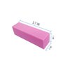 10 Pcs Nail Buffer Block for Acrylic and Natural Nails, 4 Sided Sanding Buffers for Gel Nails Fingernail Shine Buffing Filer Set, Professional Manicure Polisher Buffer Bulk Medium Grit (Pink)