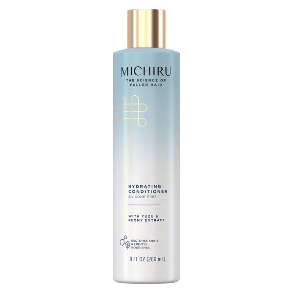 MICHIRU Hydrating Conditioner – Yuzu & Peony Extract, Nourishing Scalp Treatment for Revitalizing Hair Care, Sulfate-Free Conditioner for Fine Hair, 9 Oz